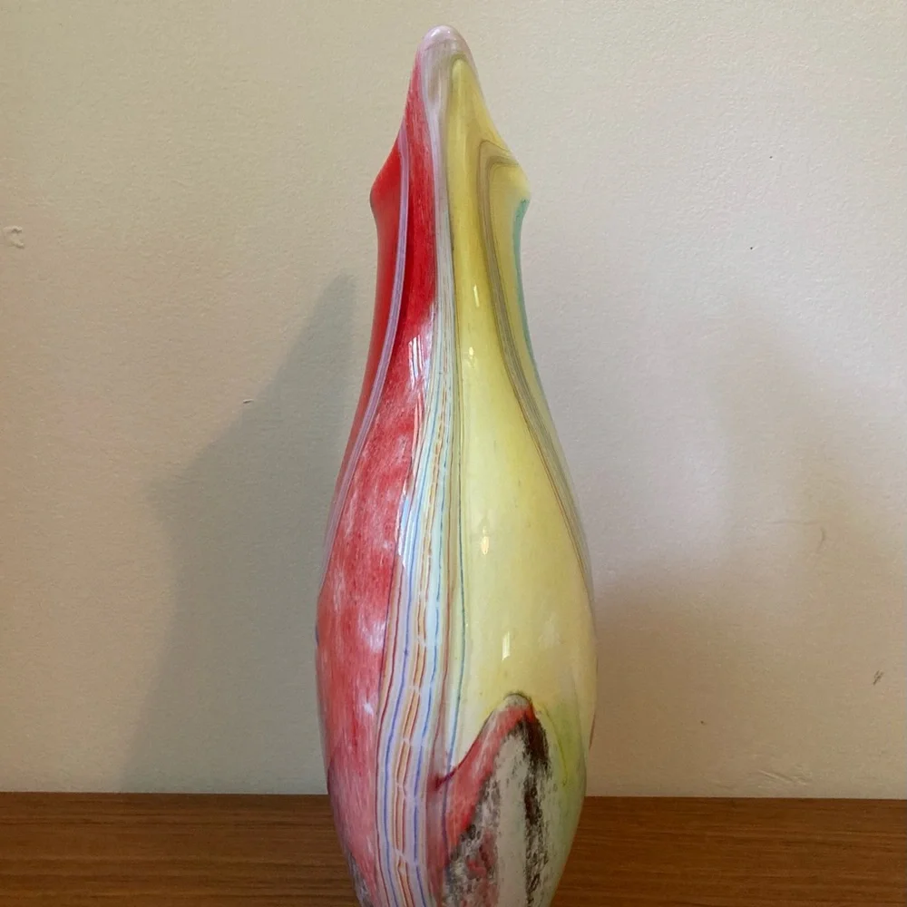 ☘️Murano Italian Art Glass Double Sided Vase - Picture 5 of 7